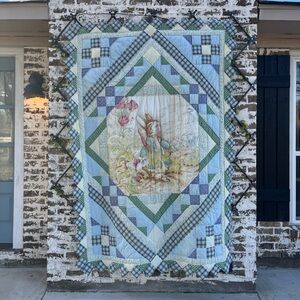 Vintage Peter Rabbit Beatrix Potter Frederick Warne & Co. 1999 Twin Size Quilt